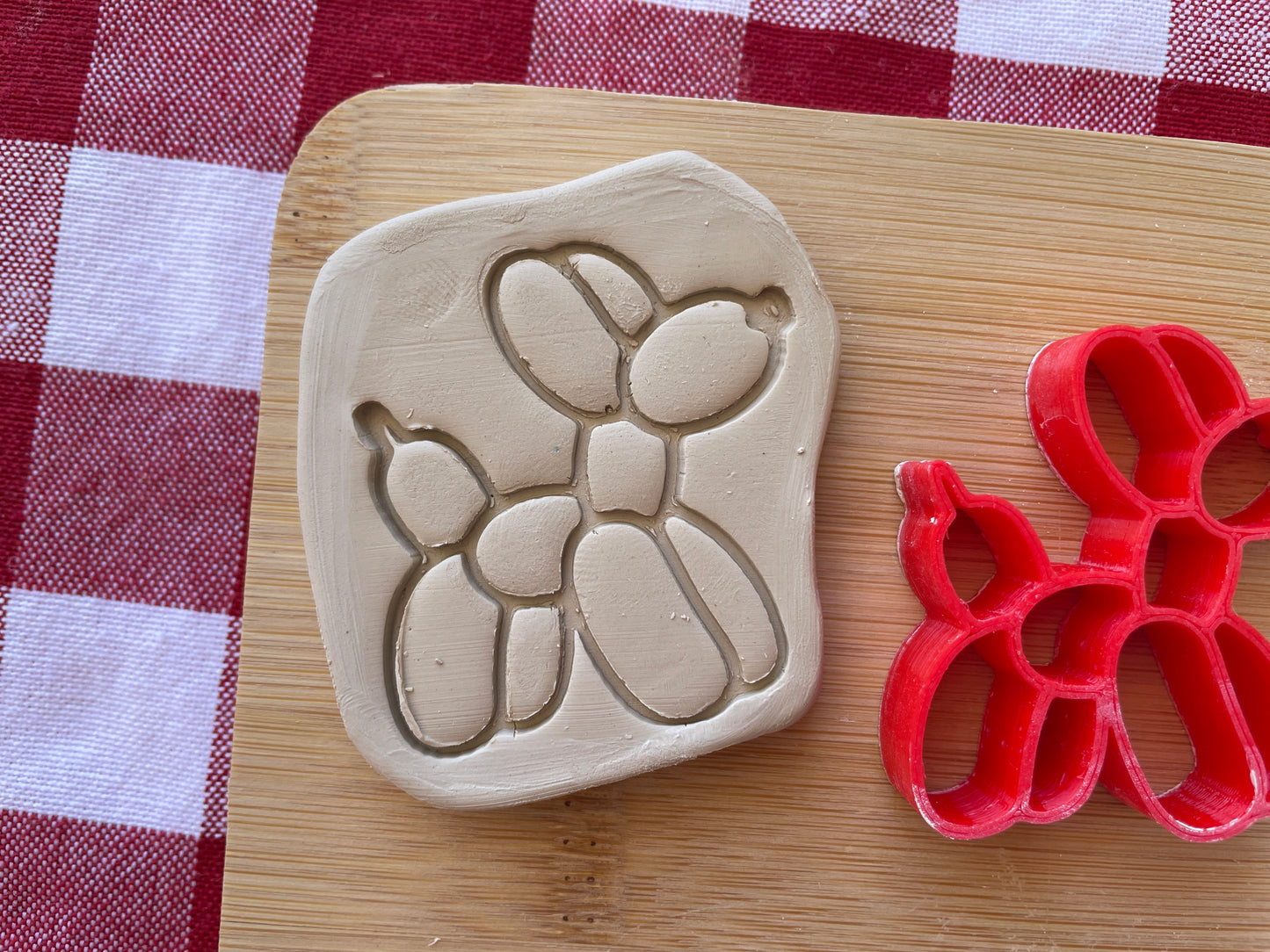 Balloon Dog - Pottery Stamp - June 2025 - Circus Themed Mystery Box, multiple sizes available