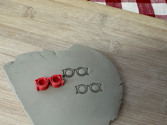 Sunglasses Mini Pottery Stamp - February 2024 Stamp of the Month, plastic 3D printed, multiple sizes