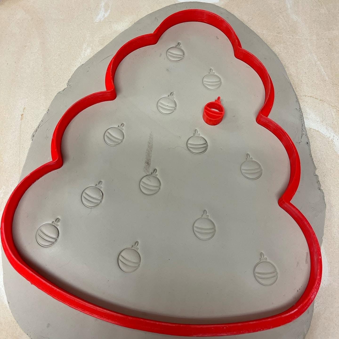 Mini Ornament Pottery Stamp - November 2022 stamp of the month, plastic 3D printed, multiple sizes