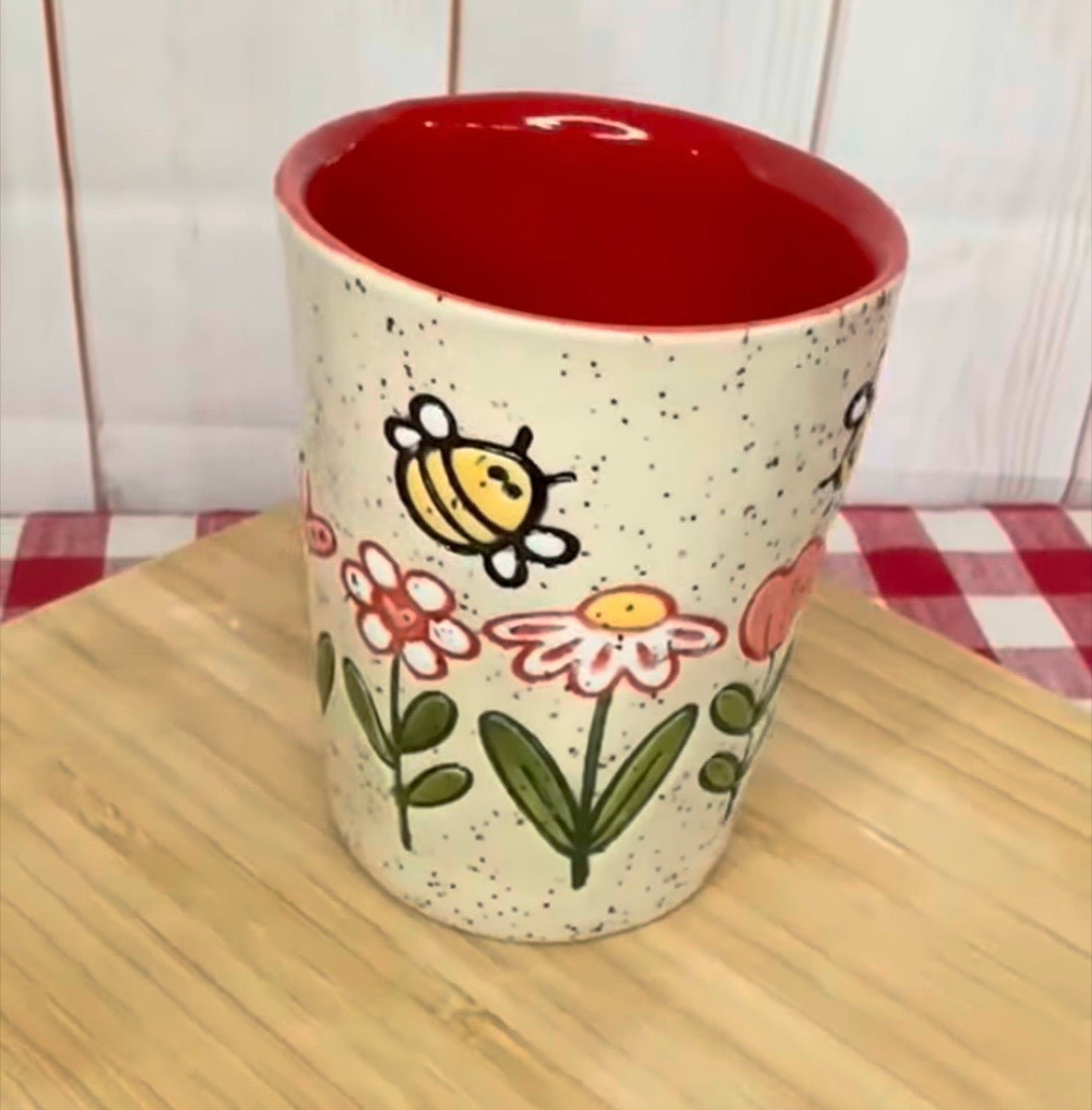 Cup Form for Cup Pottery Template - Form Only - Straight side, 3" Base x 5" Tall x 3.75" top Finished size