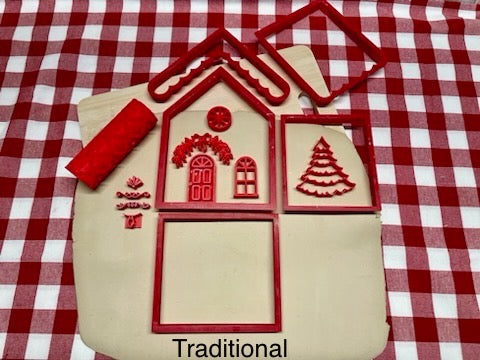 Monthly Mystery Box - Christmas in July 2024 - 3 dimensional House kit themed - Gingerbread or Traditional style