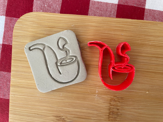 Leprechaun Pipe Pottery Stamp - January 2026 - Irish Themed Mystery Box, multiple sizes available