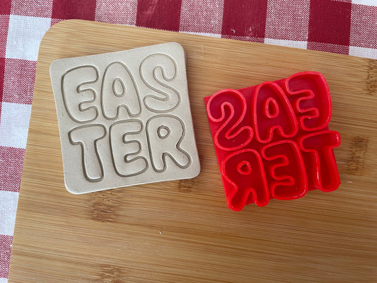 "EASTER" - Word Pottery Stamp - February 2026 - Easter Themed Mystery Box, multiple sizes available