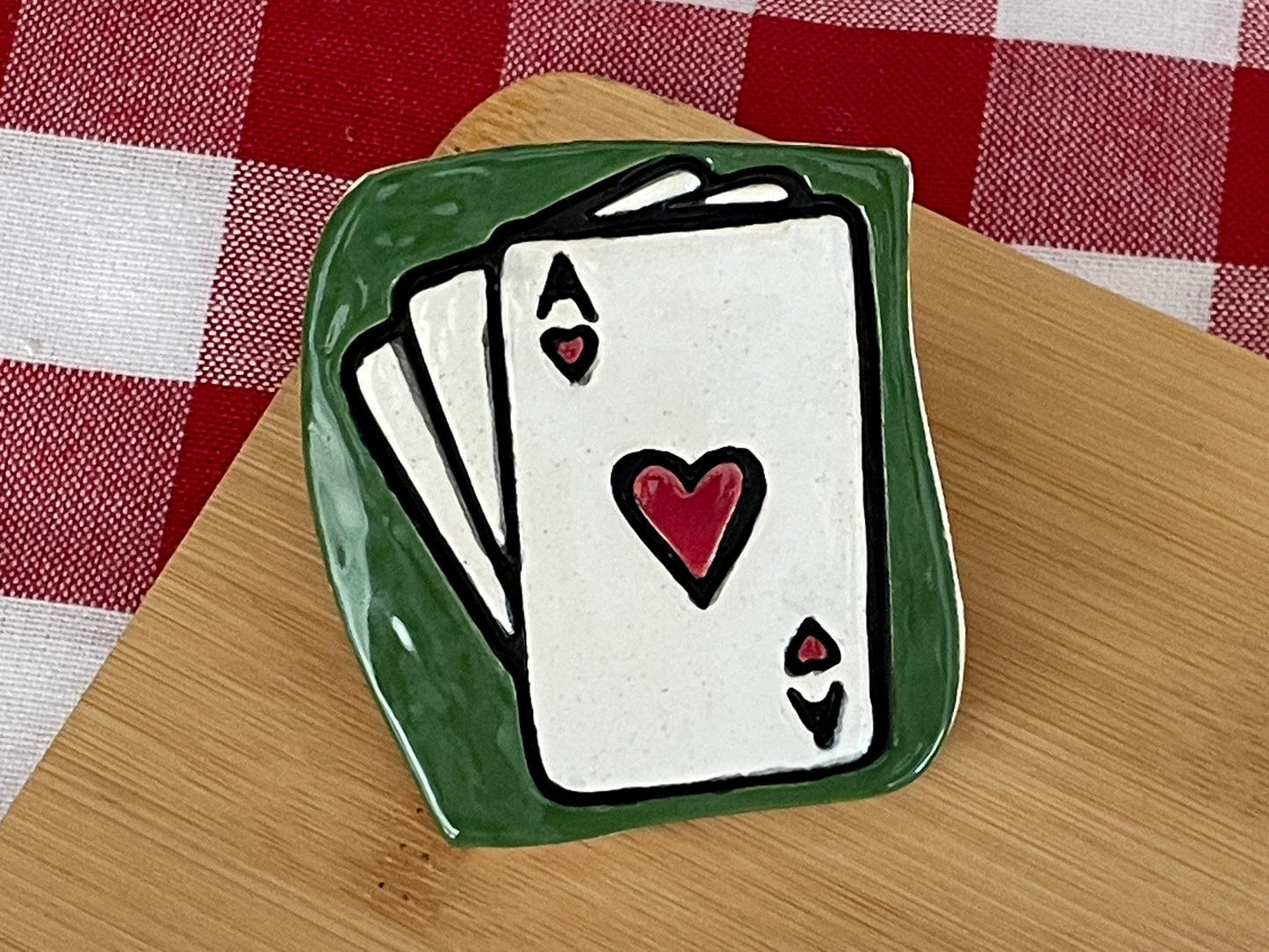 Playing Cards stamp, from the September 2024 Fun & Games themed mystery box - multiple sizes available, 3D printed