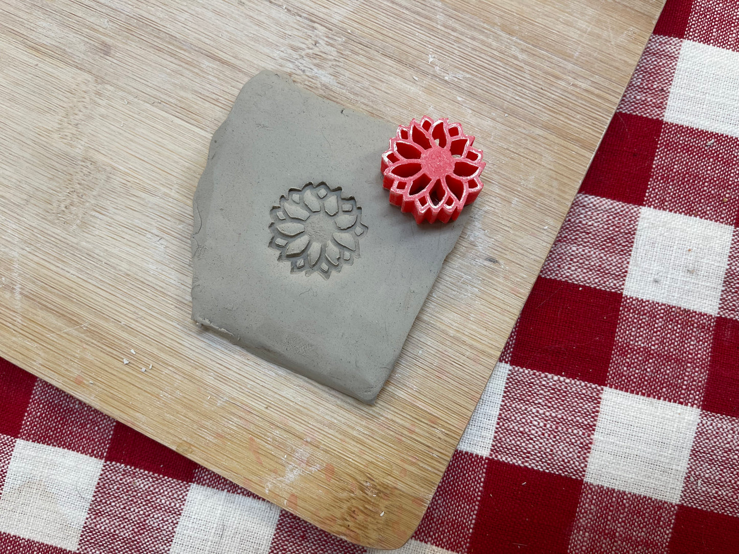 Sunflower Mini Pottery Stamp - NCECA 2022 Special - Stamp of the Month, multiple sizes