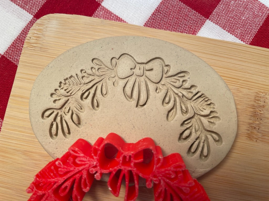 Decorative Garland Pottery Stamp - Traditional themed July 2024 Mystery Box, multiple sizes available