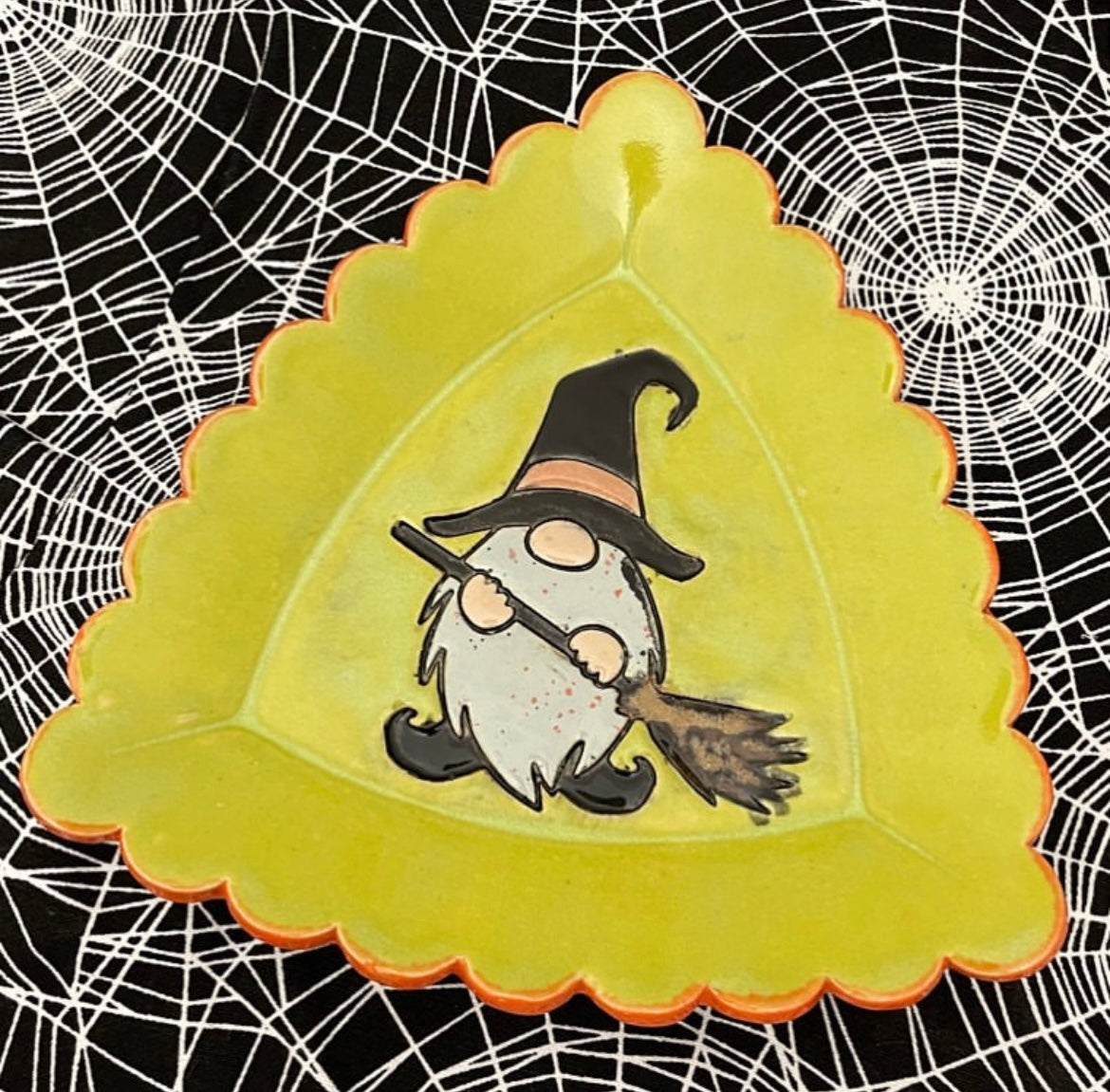 Pottery Stamp, Fall Halloween Gnome designs, with optional cookie cutter ornament - multiple sizes