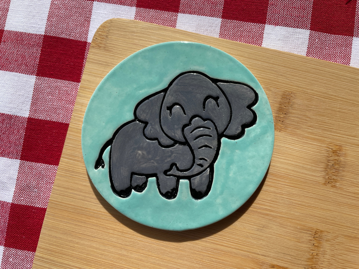 Elephant stamp, from the October 2024 Jungle Safari theme mystery box - multiple sizes available, 3D printed