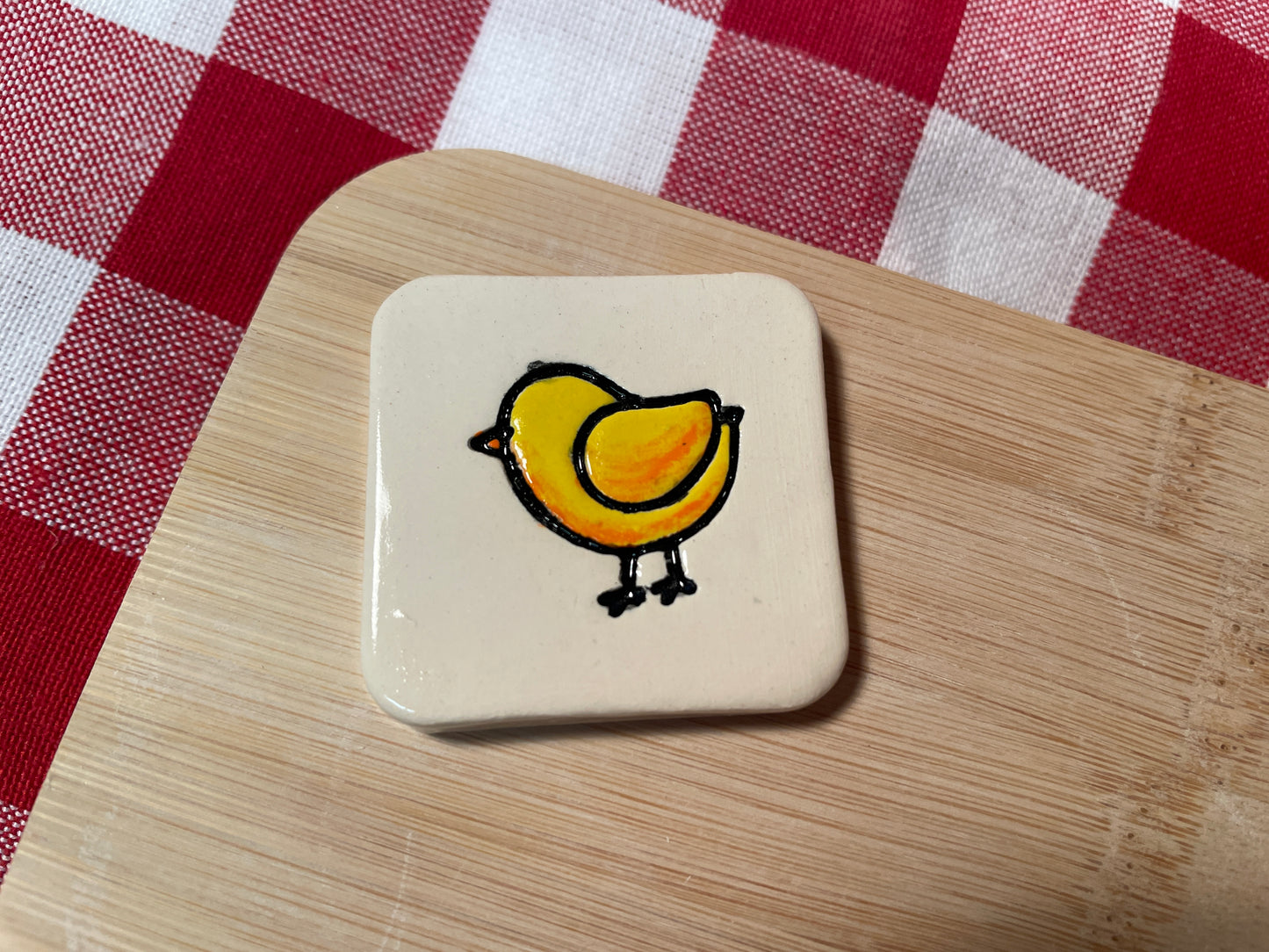 Baby Chick Mini Pottery Stamp - January 2024 Stamp of the Month, plastic 3D printed, multiple sizes