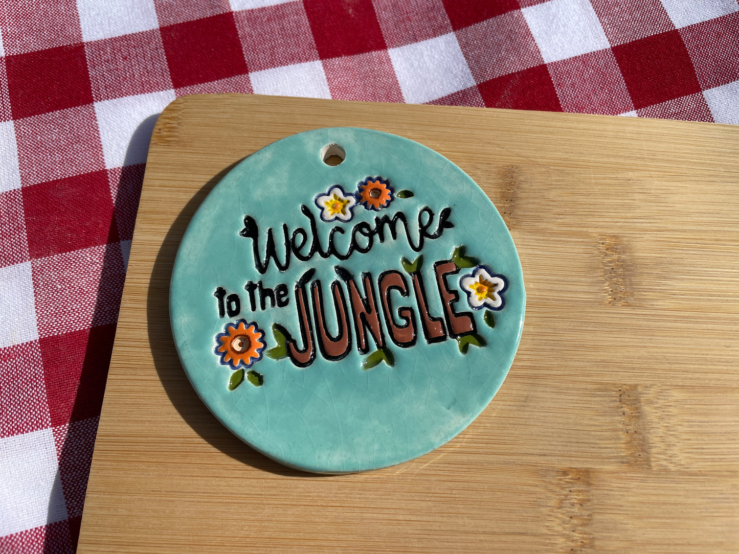 "Welcome To The Jungle" word stamp - October 2024 mystery box, plastic 3D printed, multiple sized available