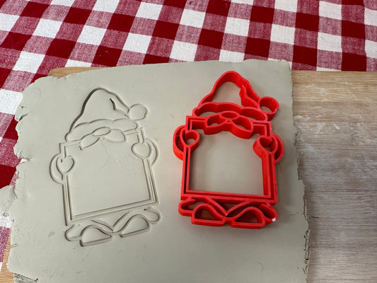 Gnome frame Christmas stamp - multiple sizes available, 3D printed