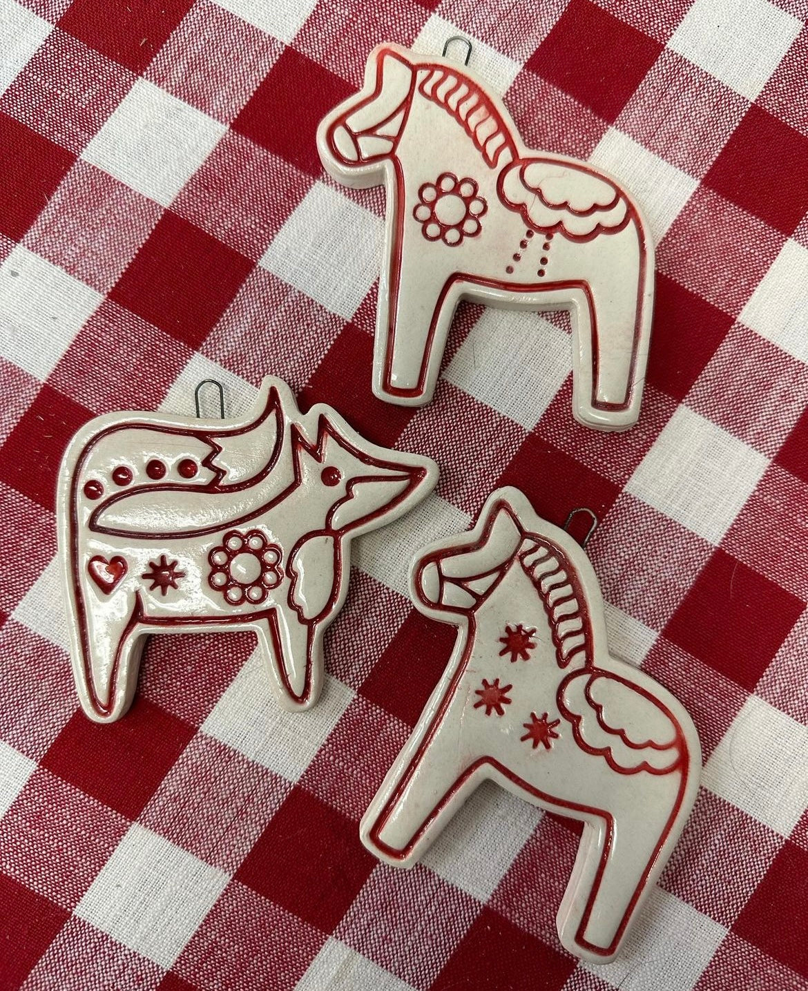 Scandinavian Dala Horse Stamp w/optional ornament cutter - July 2023 Mystery Box