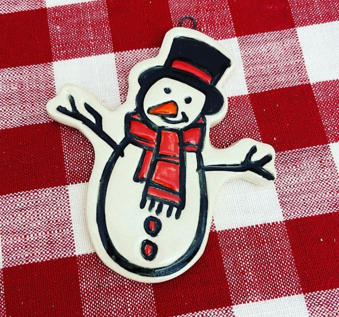 Pottery Stamp, Snowman design - multiple sizes