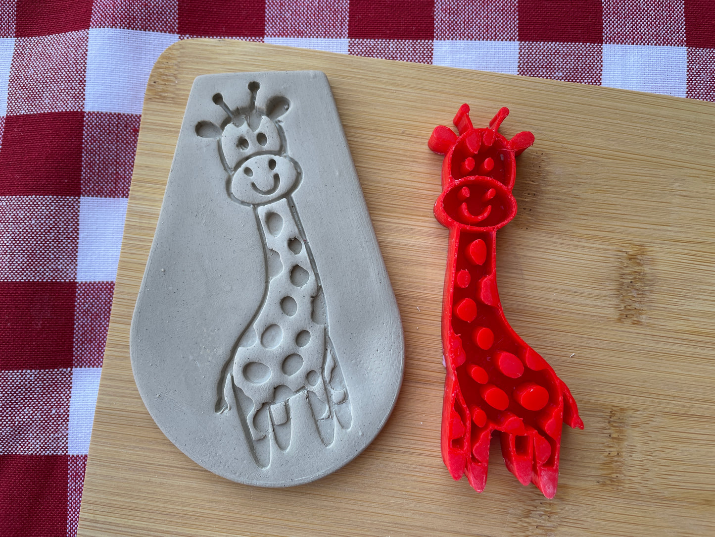 Giraffe stamp, from the October 2024 Jungle Safari theme mystery box - multiple sizes available, 3D printed