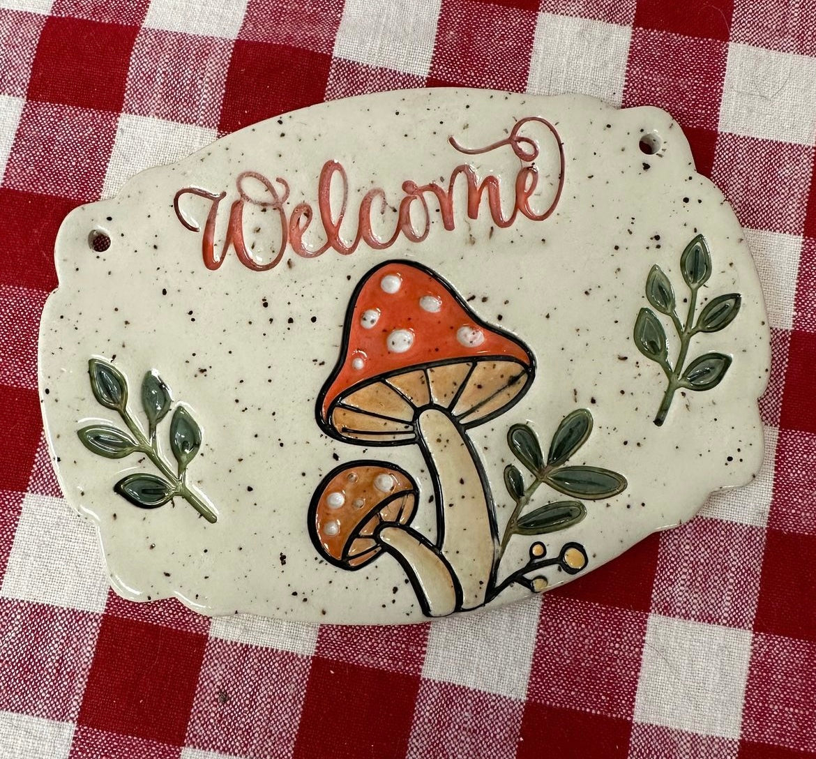 "Welcome" or "Welcome To Our Home" word stamp - Pottery Tool, plastic 3d printed, multiple sizes available