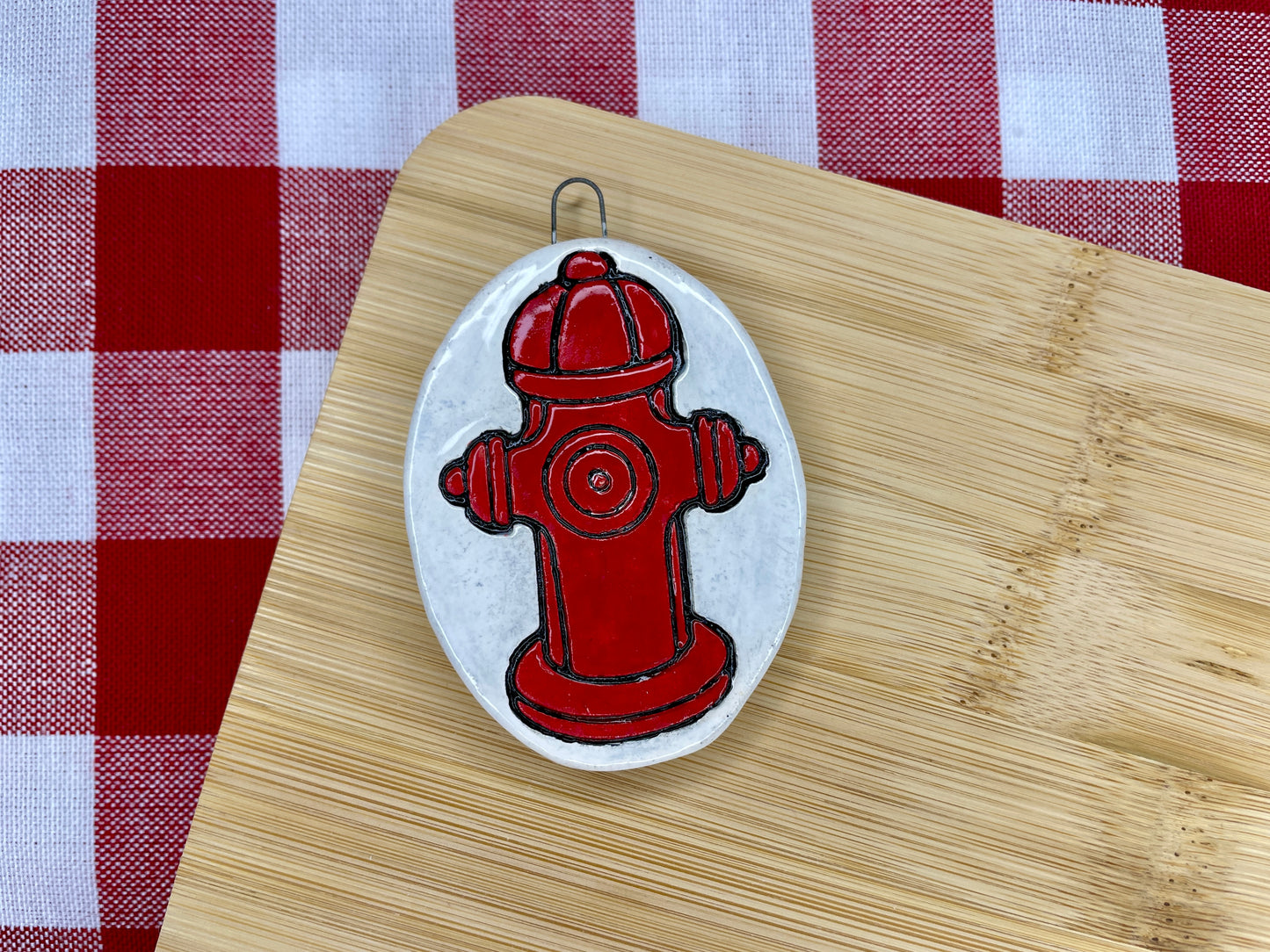 Fire Hydrant Pottery Stamp - First Responders themed November 2024 Mystery Box, multiple sizes available