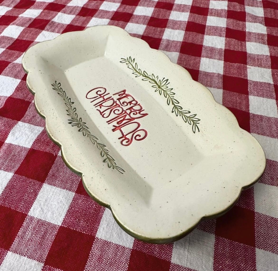 Christmas casual "Merry Christmas" word stamp - plastic 3D printed, multiple sizes