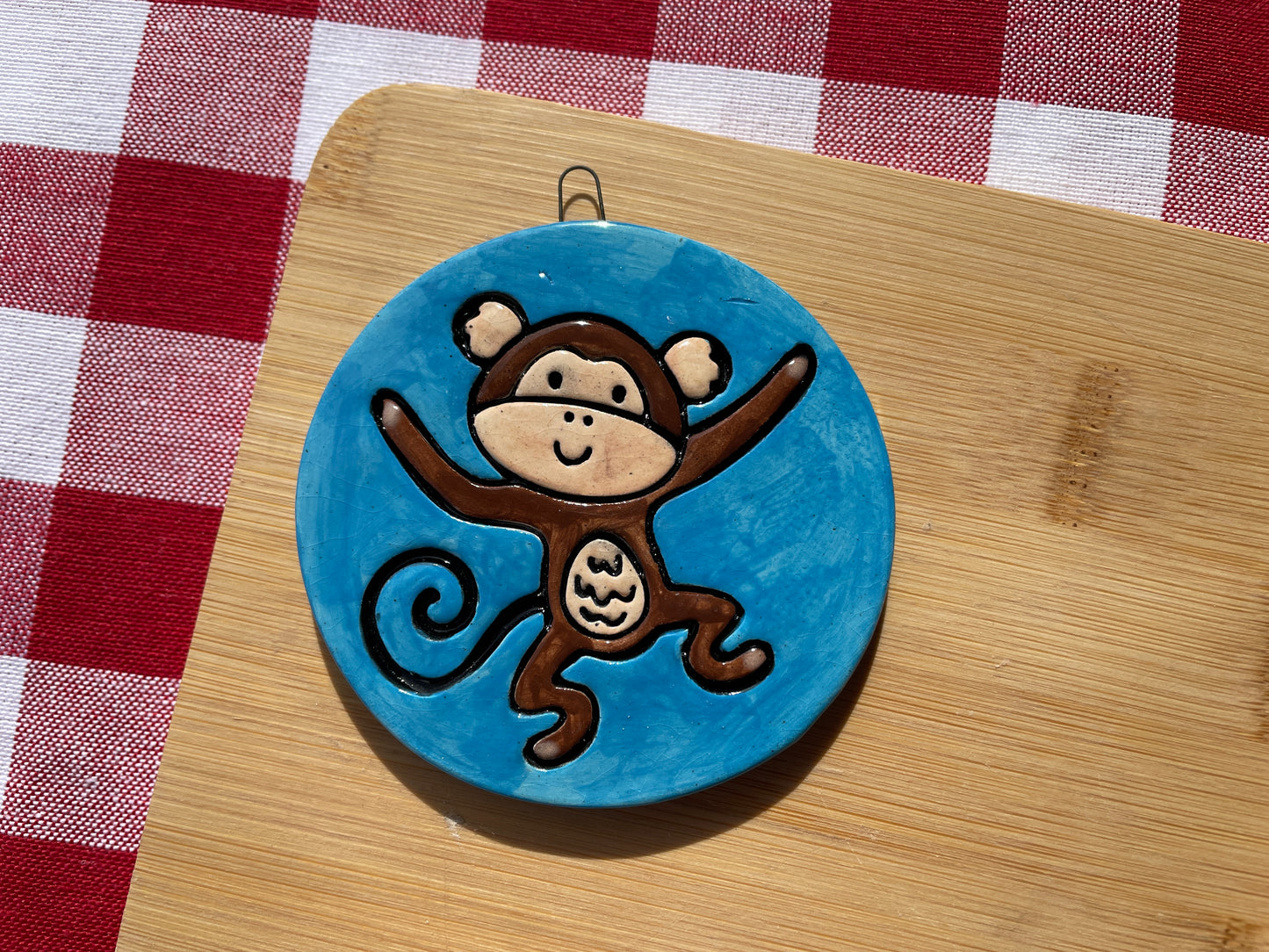 Monkey stamp, from the October 2024 Jungle Safari theme mystery box - multiple sizes available, 3D printed