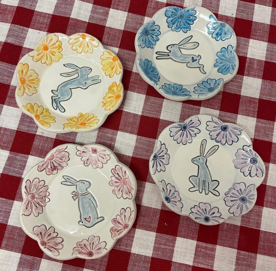 Bunny Stamp, 4 designs - from the February 2023 mystery box, plastic 3D printed, sold as set or each