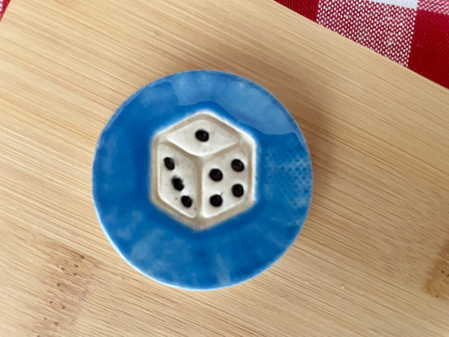 Mini Decorative Dice - Pottery Stamp - September 2024 stamp of the month, plastic 3D printed, multiple sizes