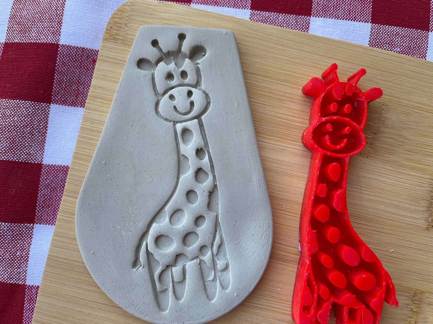 Giraffe stamp, from the October 2024 Jungle Safari theme mystery box - multiple sizes available, 3D printed