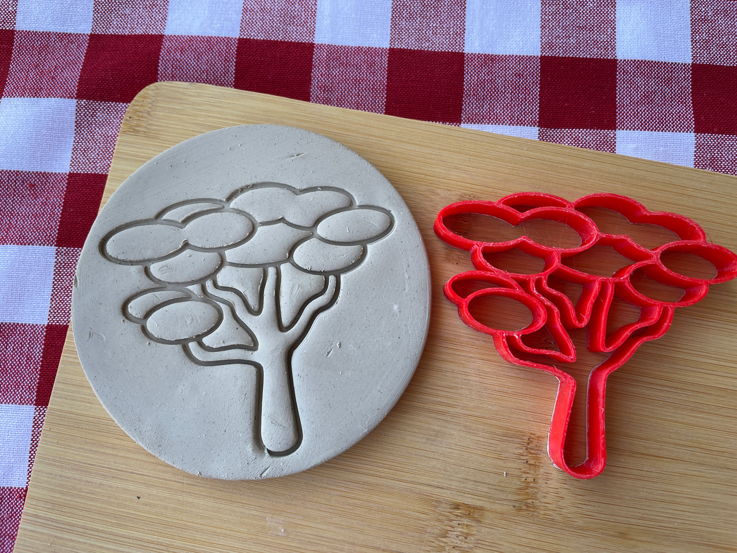 Tree stamp, from the October 2024 Jungle Safari theme mystery box - multiple sizes available, 3D printed