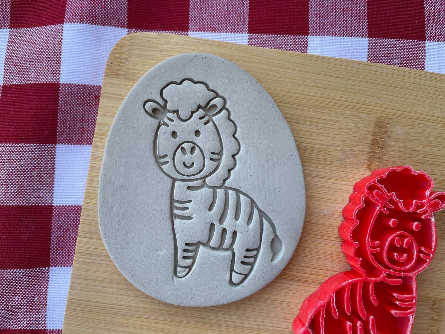 Zebra stamp, from the October 2024 Jungle Safari theme mystery box - multiple sizes available, 3D printed