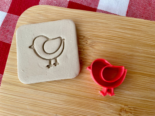 Baby Chick Mini Pottery Stamp - January 2024 Stamp of the Month, plastic 3D printed, multiple sizes