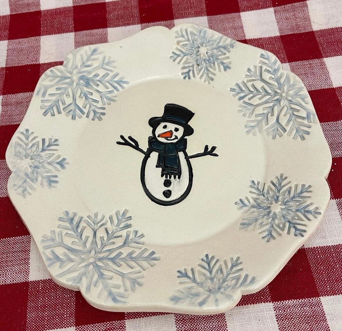 Pottery Stamp, Snowman design - multiple sizes