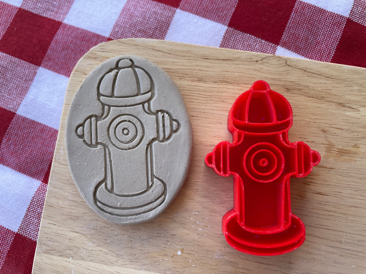 Fire Hydrant Pottery Stamp - First Responders themed November 2024 Mystery Box, multiple sizes available