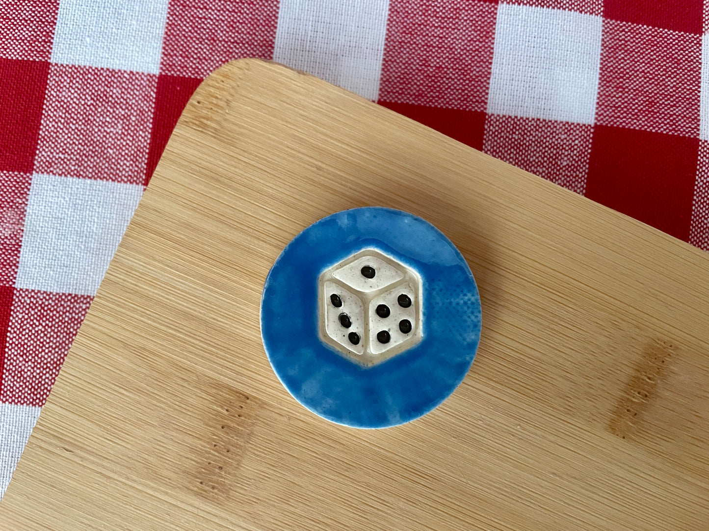 Mini Decorative Dice - Pottery Stamp - September 2024 stamp of the month, plastic 3D printed, multiple sizes