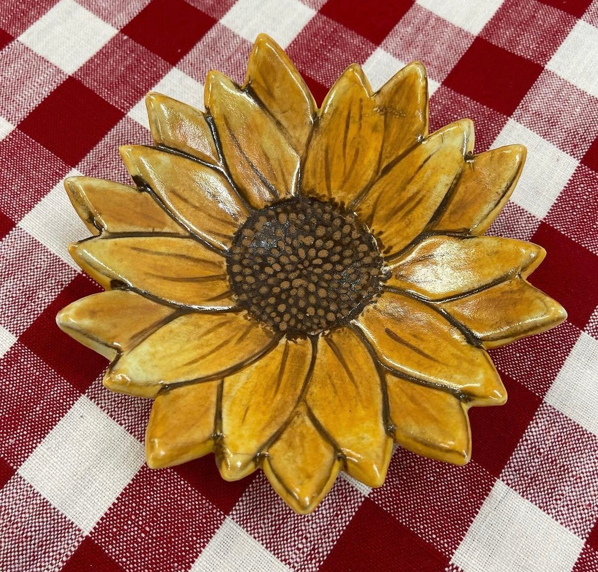 Sunflower Design Stamp & Clay Cutter (cut and imprint all in one) - multiple sizes