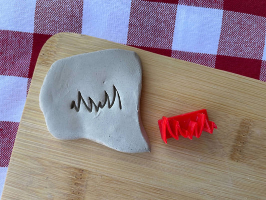 Mini Grass - Pottery Stamp - October 2024 stamp of the month, plastic 3D printed, multiple sizes