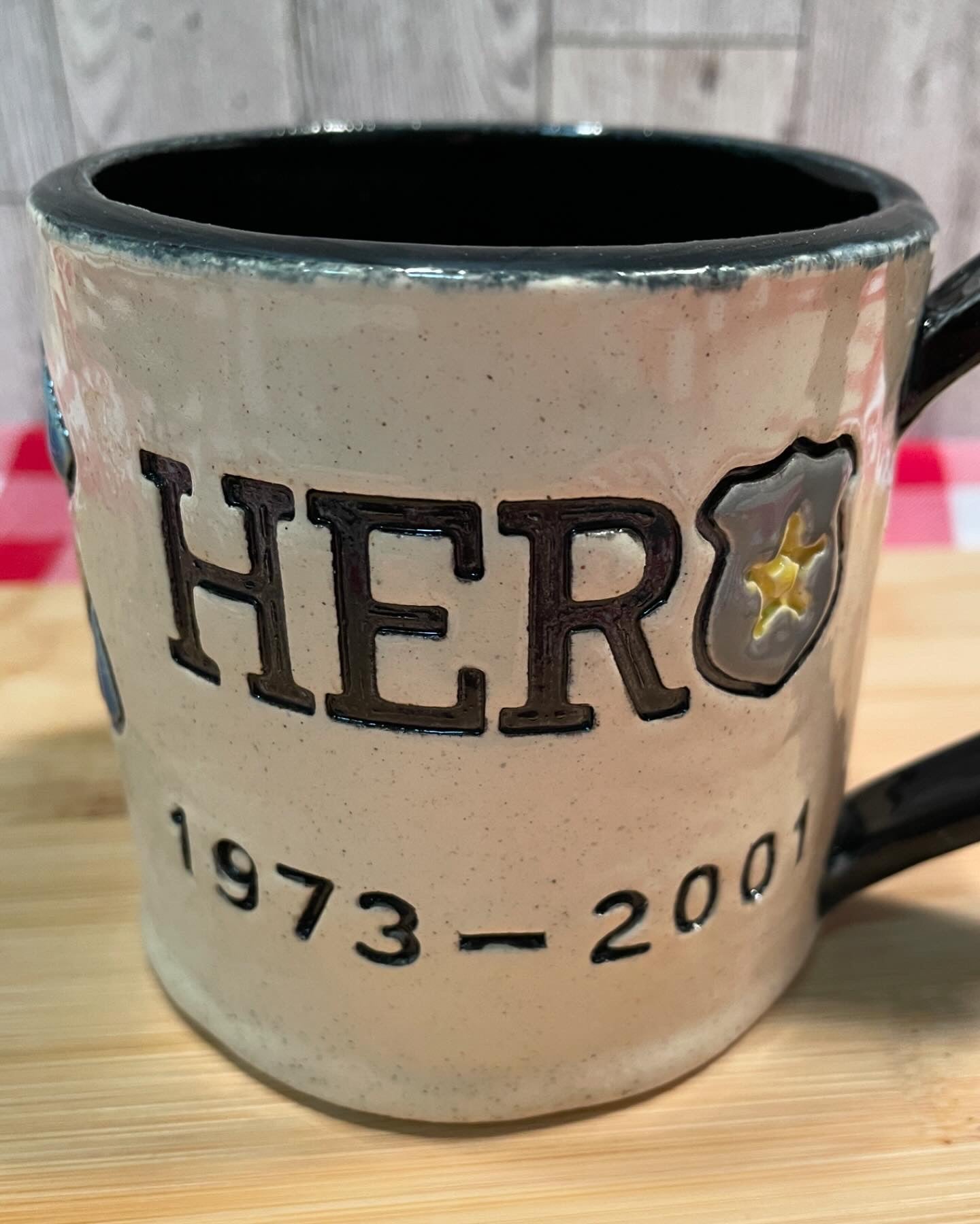 "Hero" - Police Pottery Stamps - word stamp First Responders themed November 2024 Mystery Box, multiple sizes available