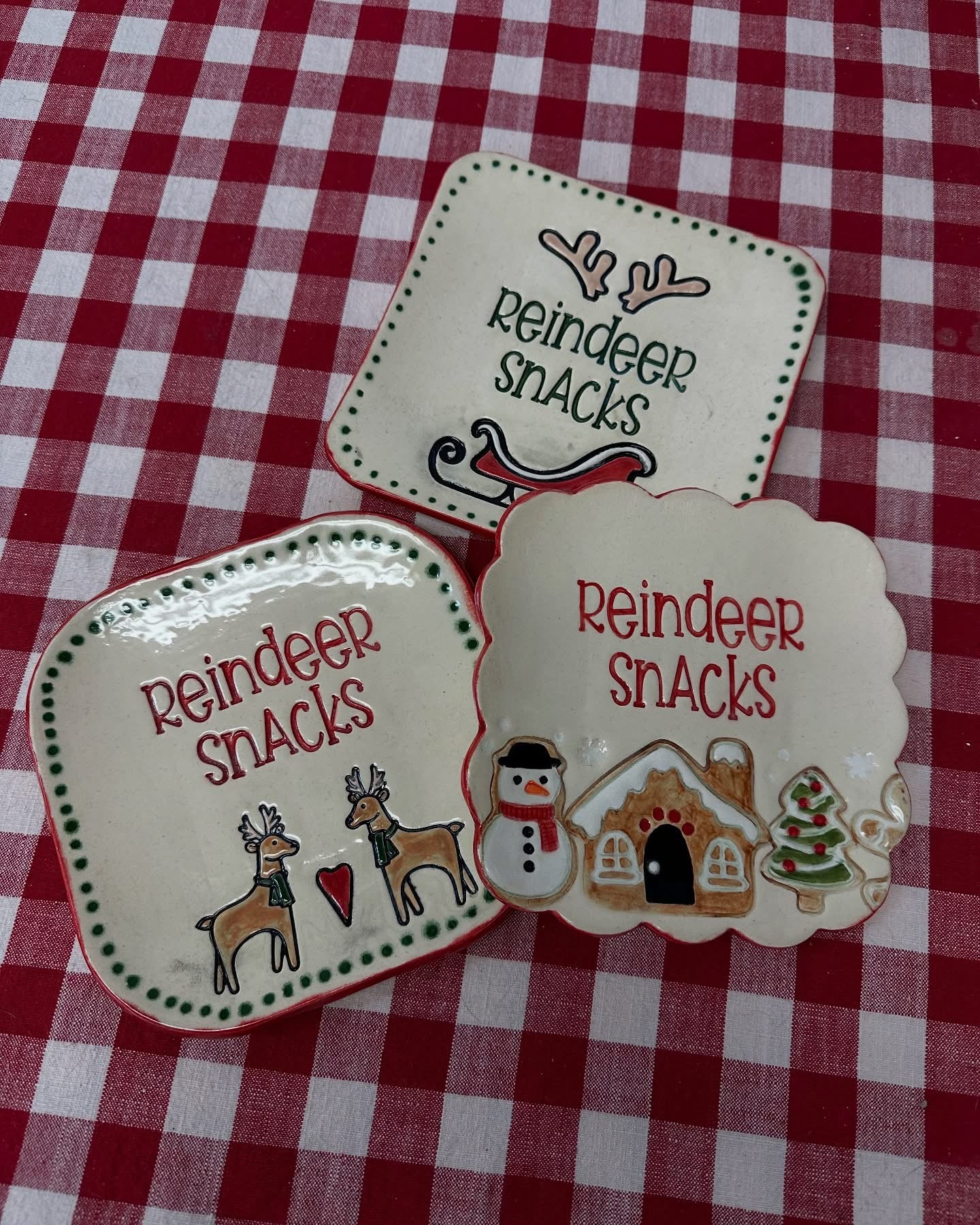 Christmas Cookies for Santa designs, Pottery stamps - *New Sizes Available* Each or Set