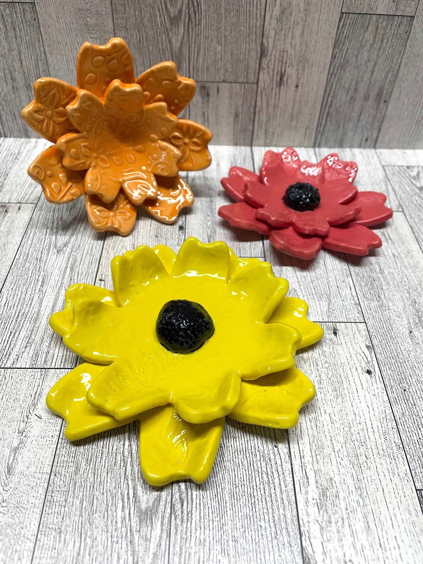 Flower Maria Sampson inspired 7 Petal Design, Clay Cutter - Plastic 3D printed, Sizes up to 16"