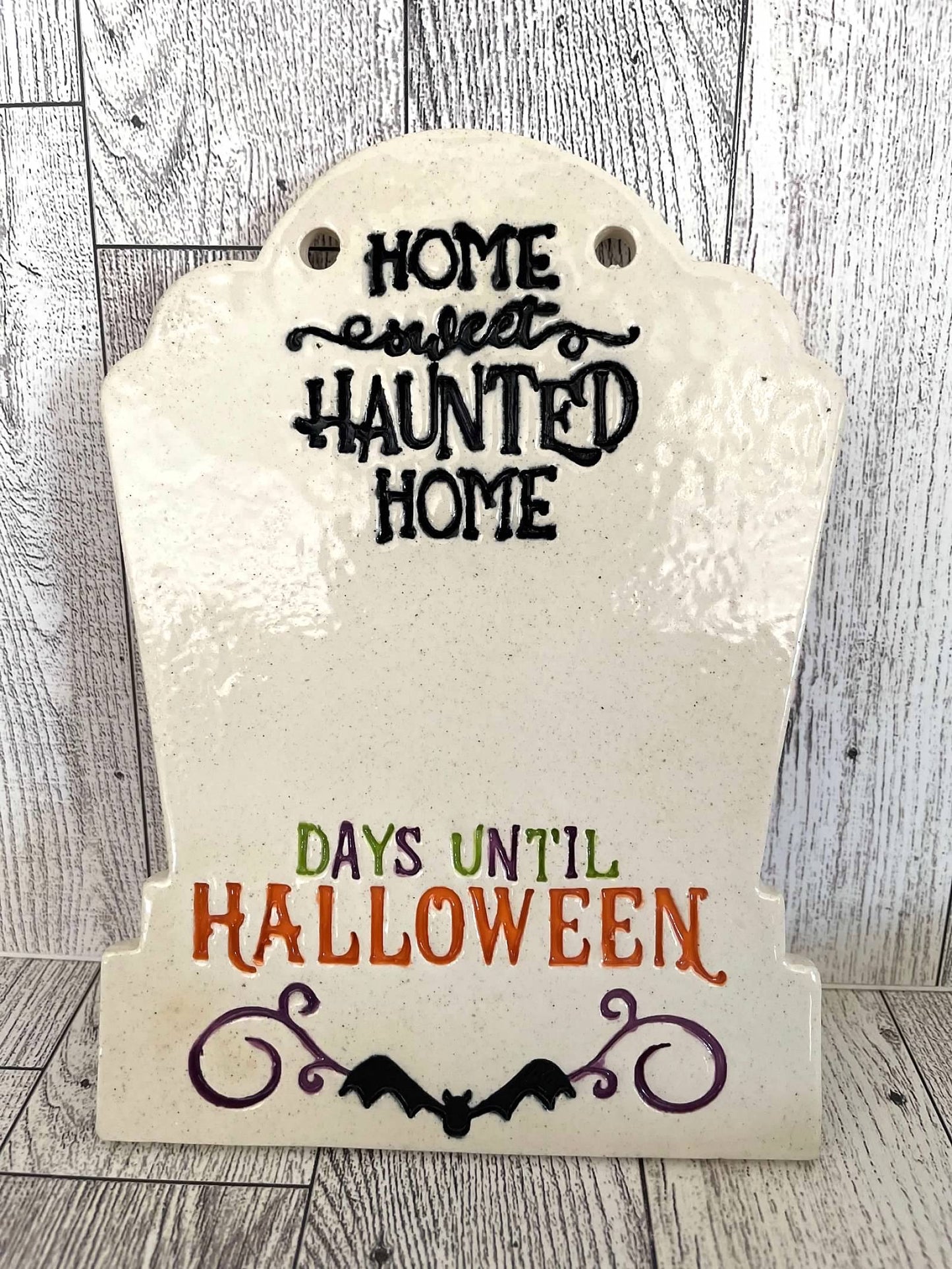 "Home Sweet Haunted Home" word stamp - August 2024 mystery box Halloween themed, multiple sizes available