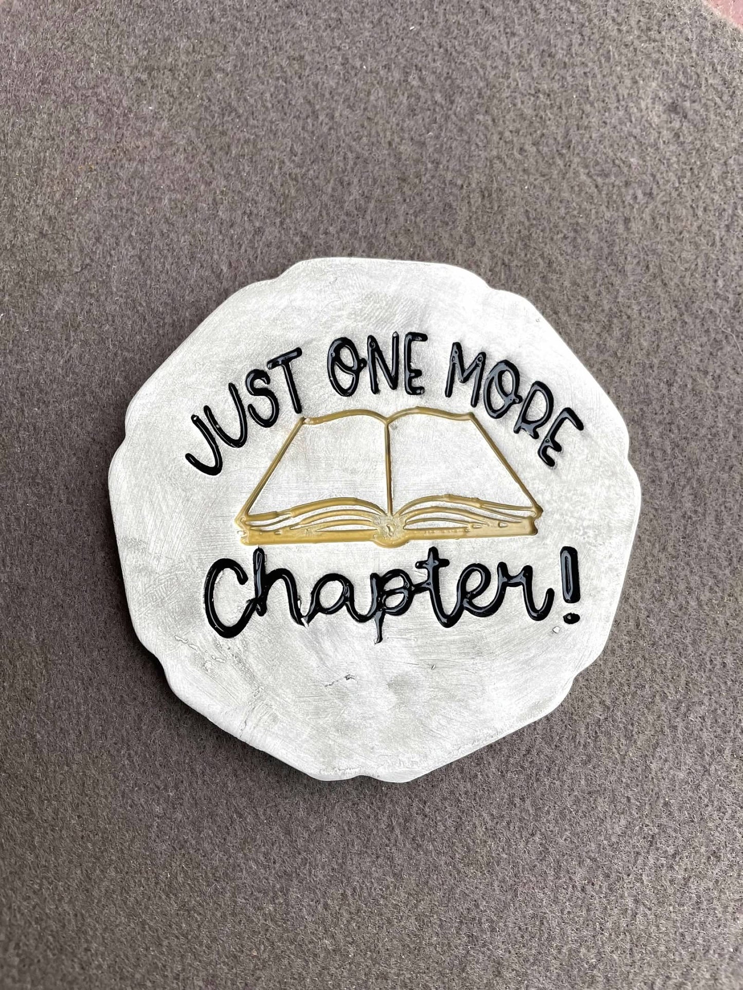 "Just One More Chapter" word stamp - August 2023 mystery box, multiple sizes available