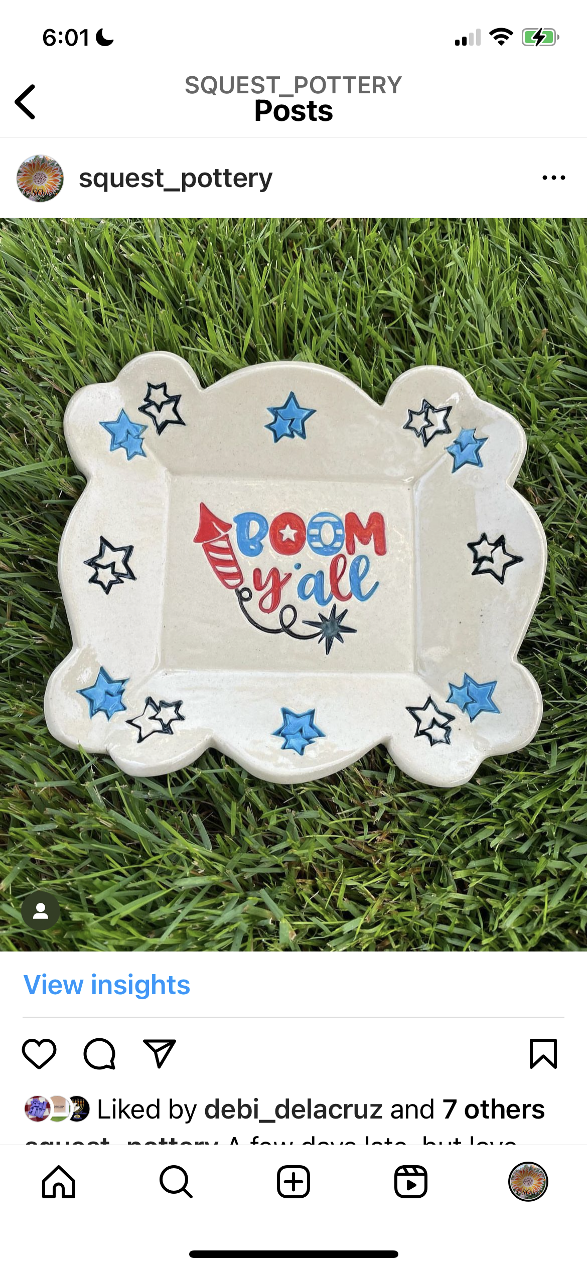 "BOOM Y'all" firework word stamp - plastic 3D printed, multiple sizes