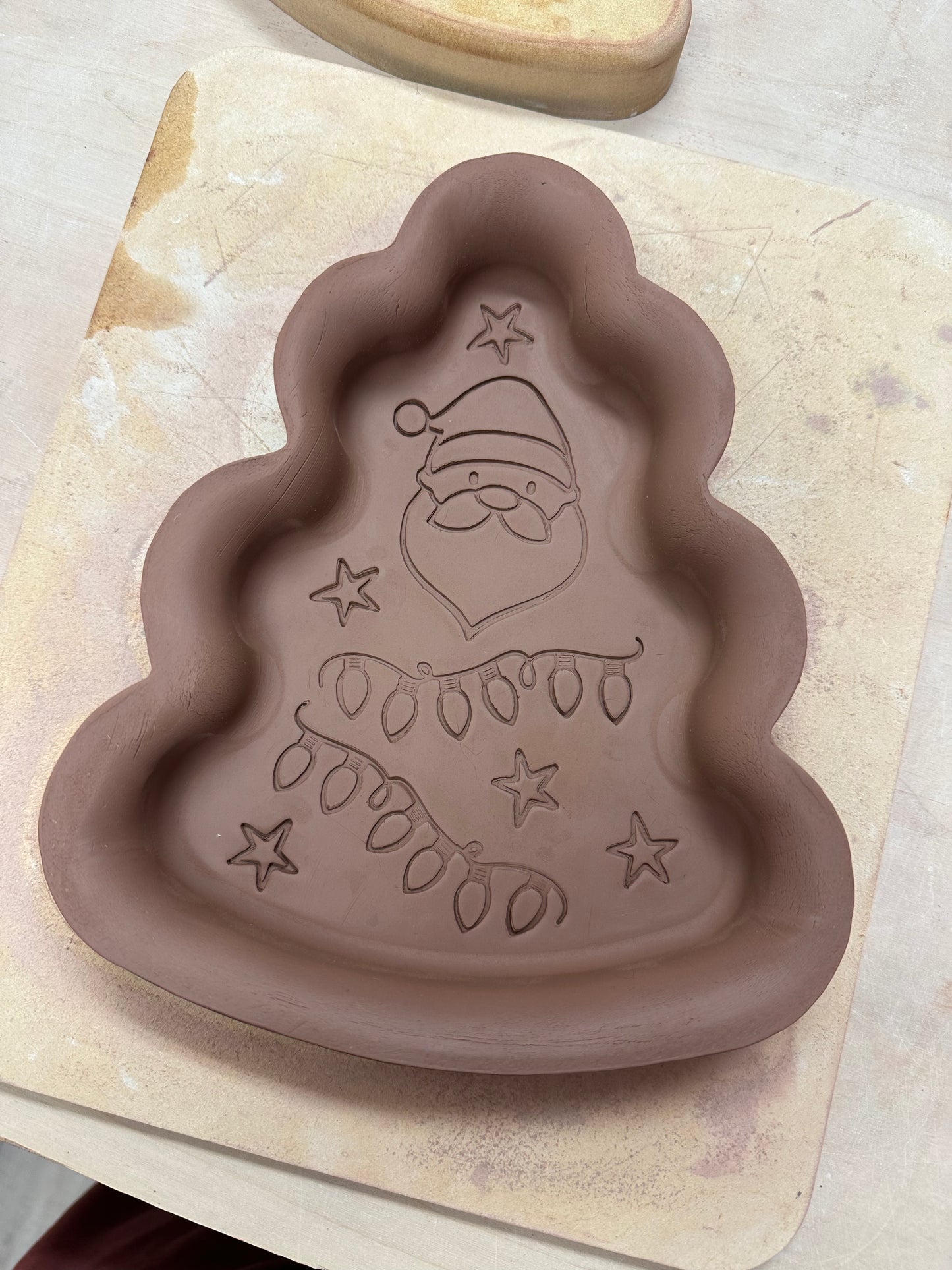 Christmas Tree Candy Dish Clay Cutter - plastic 3D printed, pottery tool, multiple sizes