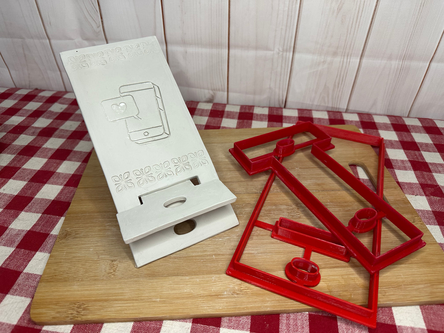 Phone Stand Clay Cutter Template - Jessica Putnam-Phillips' Design, 2 piece set