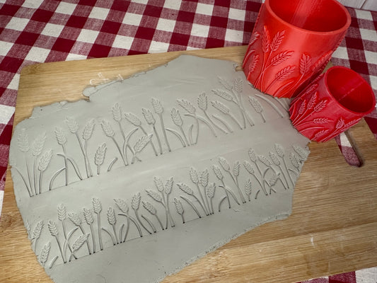 NEW size added - Wheat Texture Roller - from the June 2023 mystery box, repeating pattern