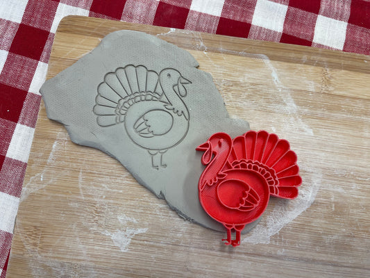 Pottery Stamp, Turkey design - From the June 2023 mystery box, multiple sizes available