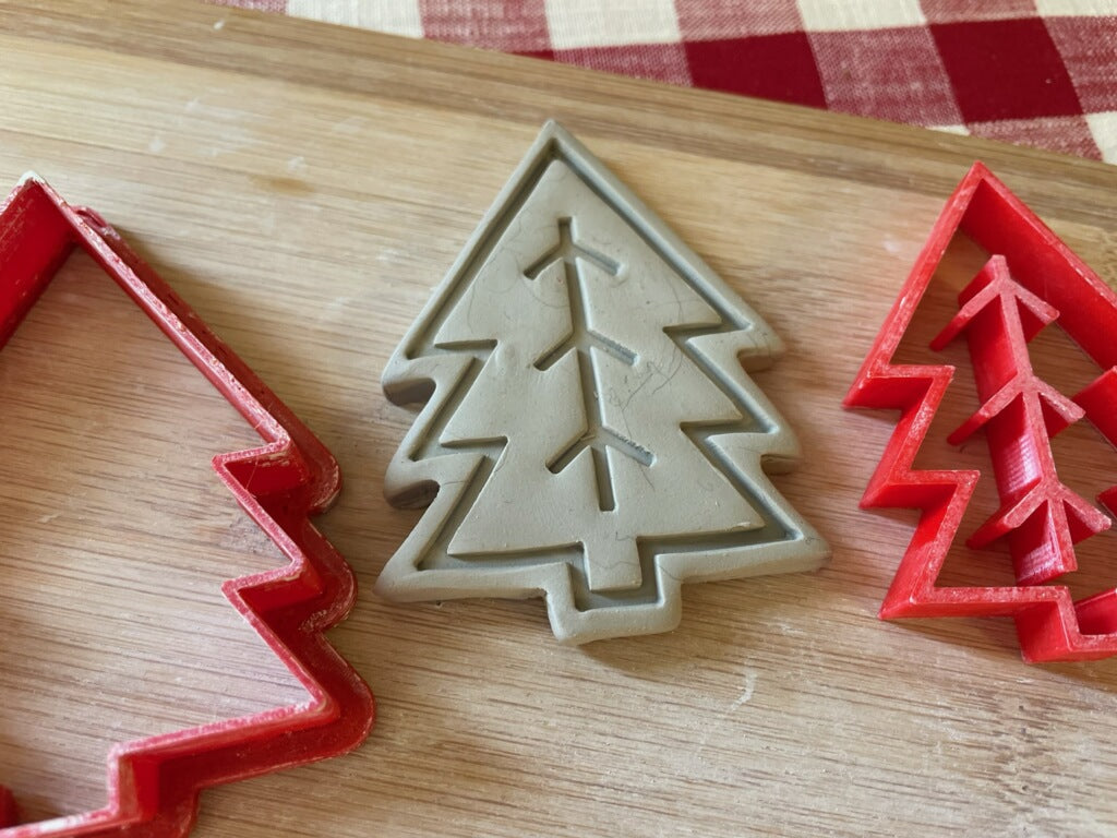 Scandinavian Tree Stamp w/optional ornament cutter - July 2023 Mystery Box