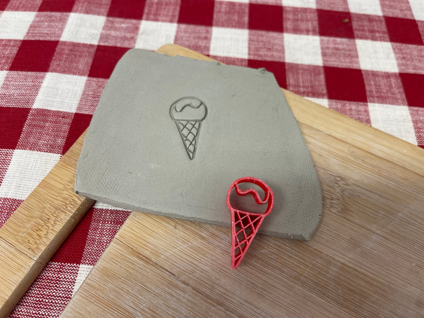Ice Cream Stamp - mini from the March 2023 mystery box, plastic 3D printed, multiple sizes available