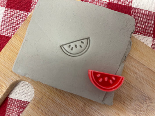 Watermelon Mini Pottery Stamp - April 2023 Stamp of the Month, multiple sizes
