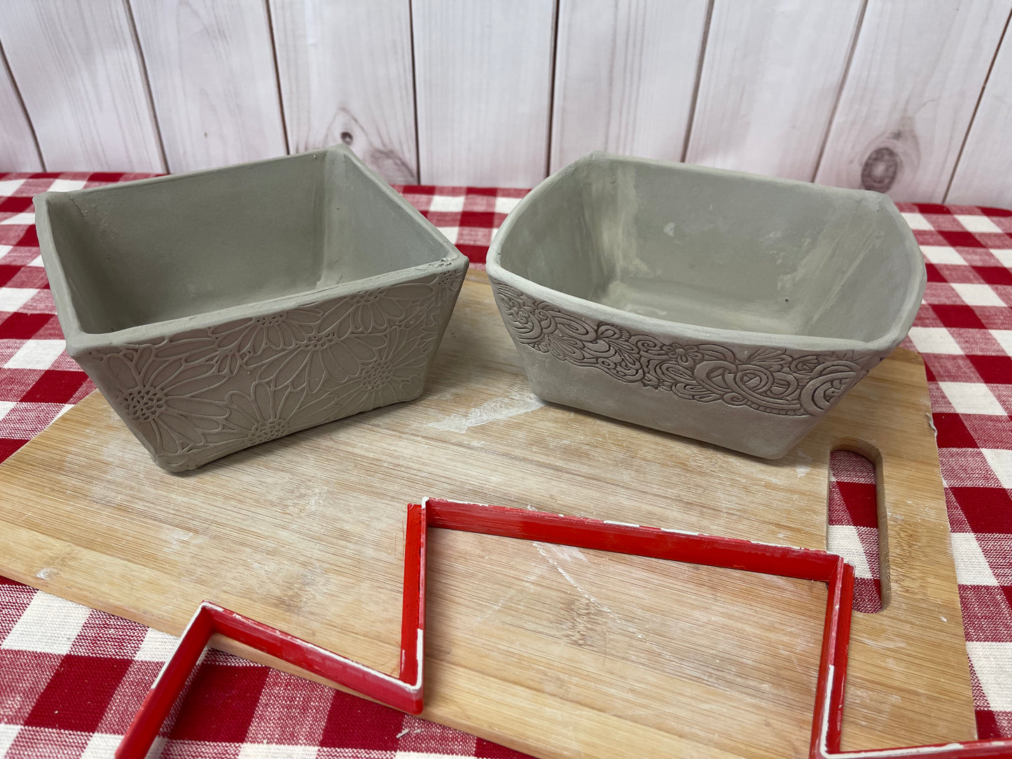 Square Bowl Template Clay Cutter - multiple sizes, each or set