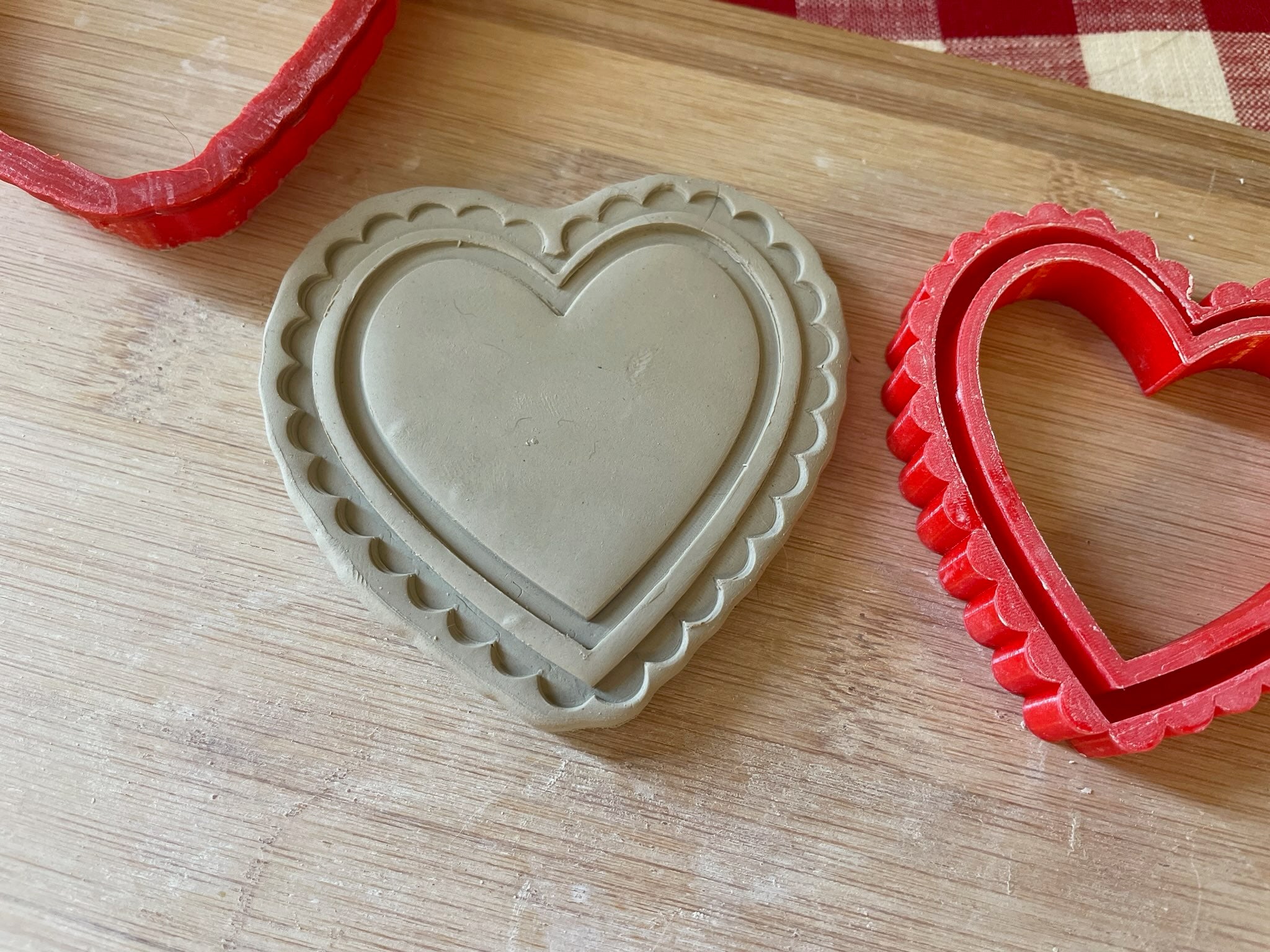 Scandinavian Heart Stamp w/ optional ornament cutter - July 2023 mystery box