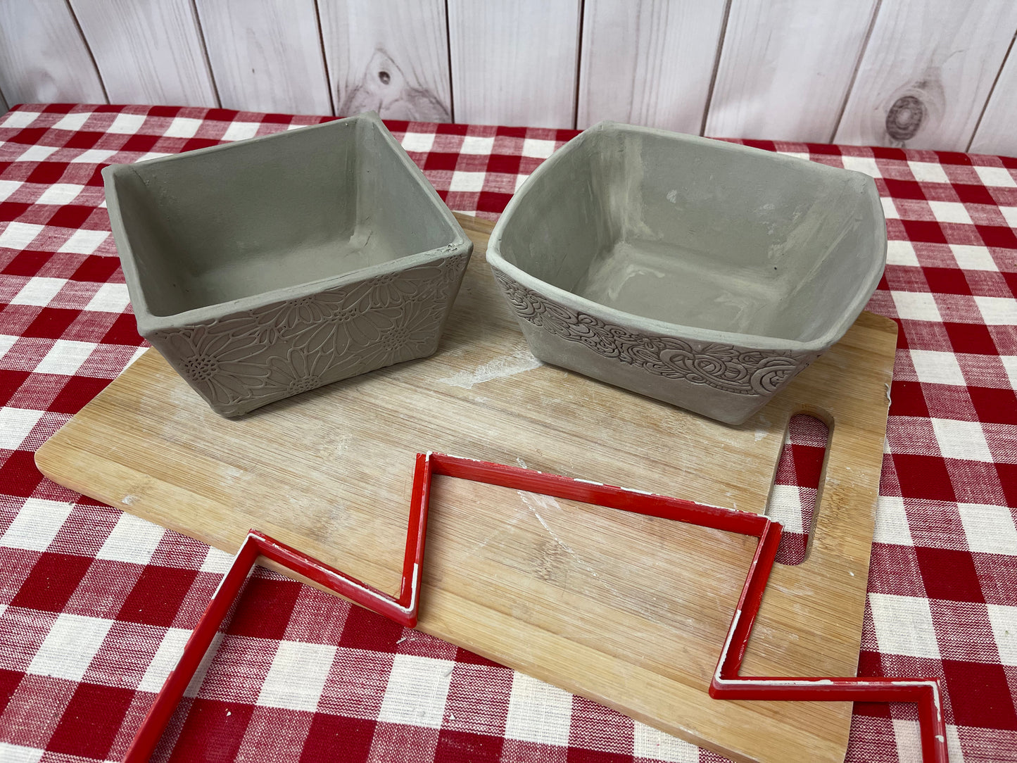 Square Bowl Template Clay Cutter - multiple sizes, each or set