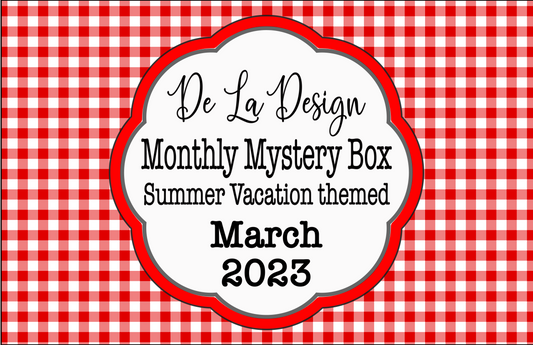 Monthly Mystery Box - March 2023 - Summer Vacation theme